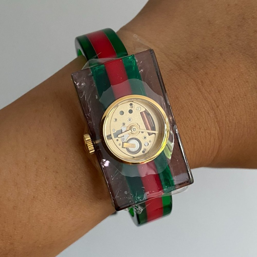 Gucci Dress watch - Skeleton dial with gold details **NEW WITH BOX**